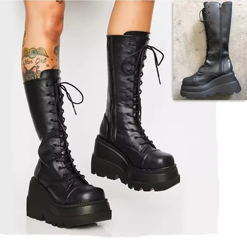 Stivali con Piattaforma da Don - Women'S Fashion Knee High Boots recensione e prezzo